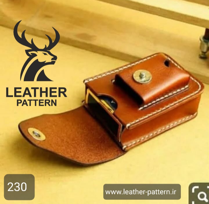 الگو کیف پاکت سیگار چرم کد X-230