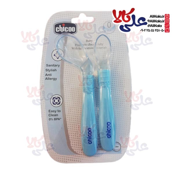قاشق سر کج سیلیکونی چیکو بیبی