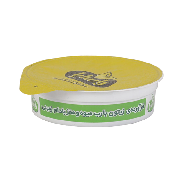 زیتون پرورده بادام زمینی تک نفره 75 گرمی (کارتن 40تایی)