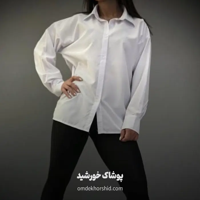 شومیز مانتویی جلو دکمه