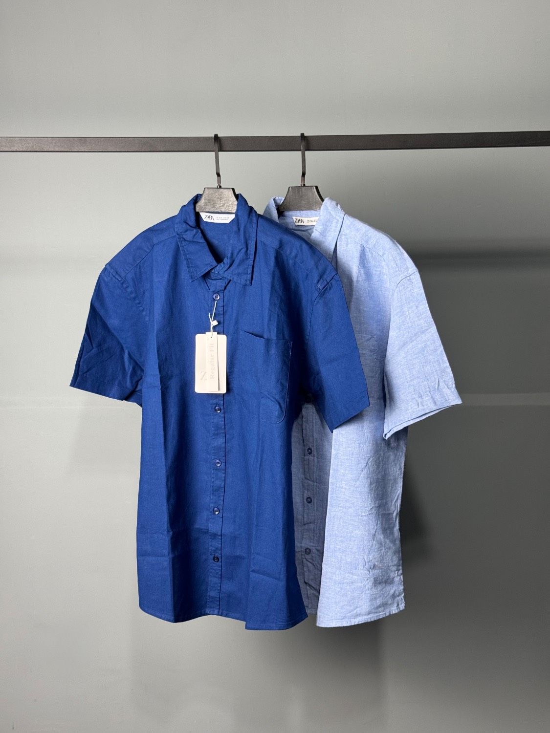 پیراهن لینن اورجینال مردانه برند (ZARA) کد 0159