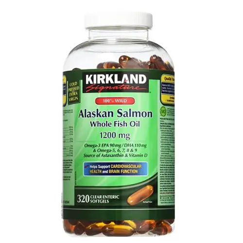 روغن ماهی سالمون آلاسکا کرکلند Kirkland Wild Alaskan Salmon Fish Oil