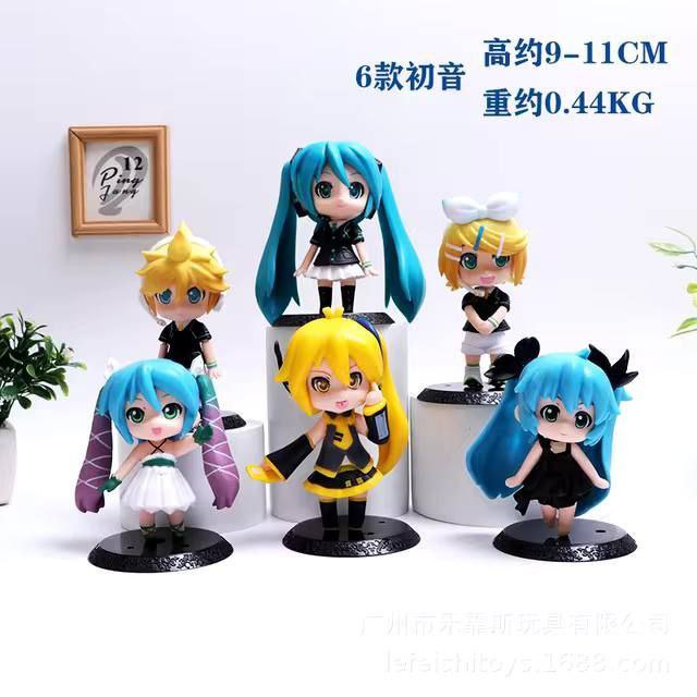فیگور شخصیت هاتسونه میکور Hatsune Miku مجموعه 6 عددی  11 سانتی