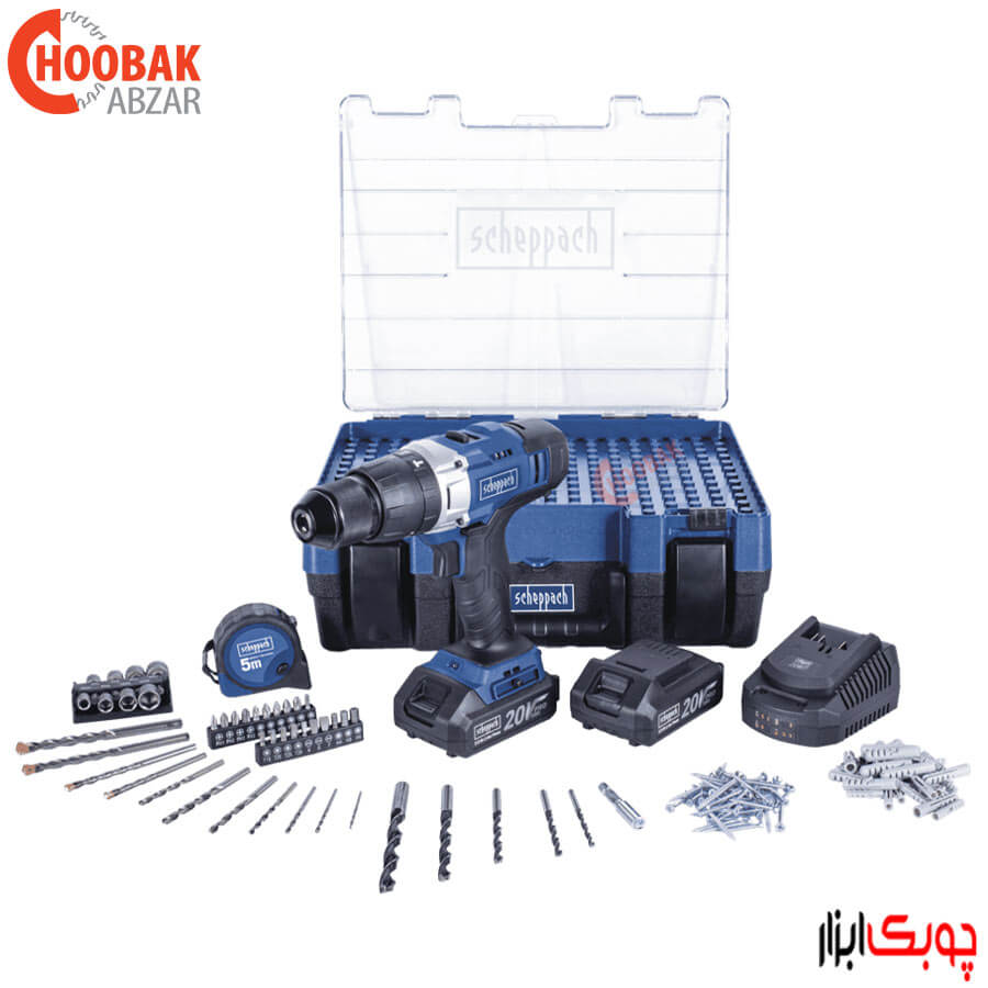 مجموعه 206 عددی دریل شارژی شپخ مدل DTB-20PROS