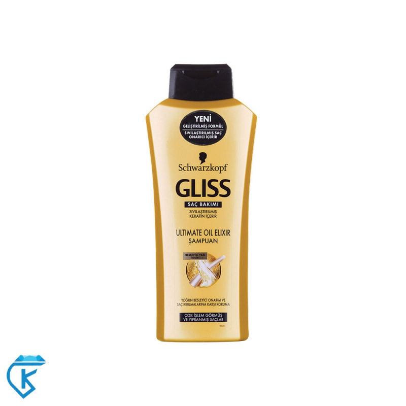 شامپو 600ml موهای آسیب دیده Gliss