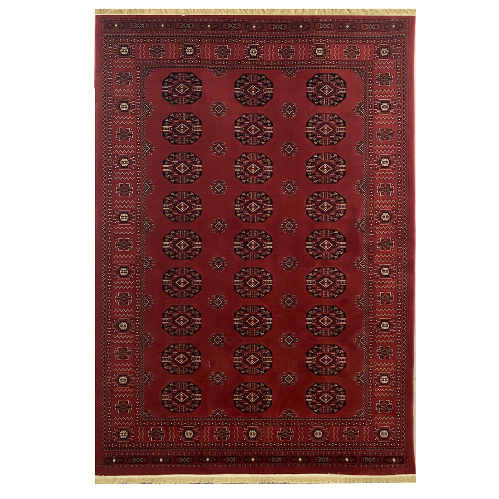 فرش ماشینی ترکمن 500 شانه طرح بلوچ کد B317