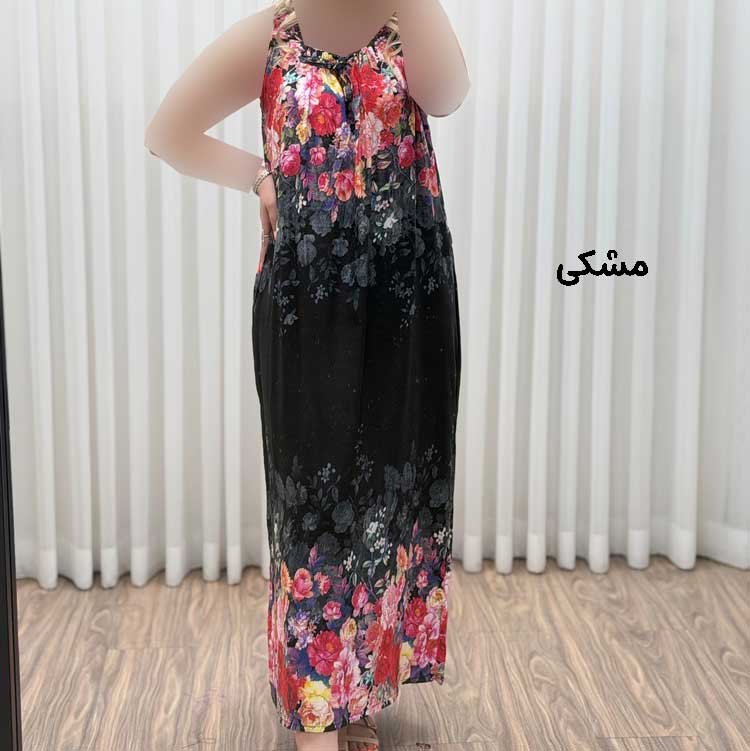 پیراهن ساحلی زنانه آستین حلقه حاشیه دار کد A2090