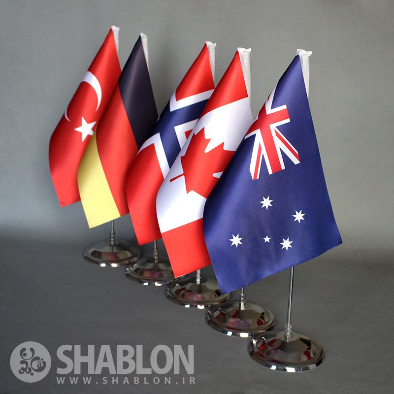پرچم رومیزی لیزری ملل