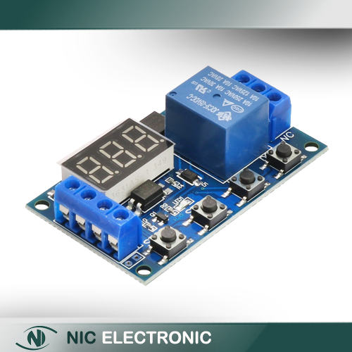 ماژول تایمر 30-6 ولت مدل JZ-801 قابل تنظیم