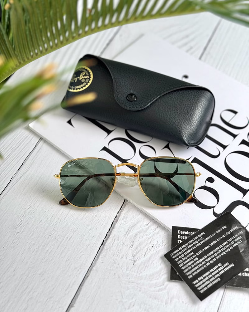 عینک آفتابی اسپرت ریبن مدل RayBan RB3548-N (SL) - فریم طلایی عدسی سبز