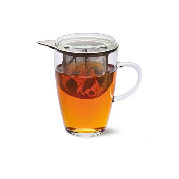 چای یک عددی– لیوان چای لیرا با صافی زیمکس | Simax Tea for One – LYRA Tea Glass with Strainer