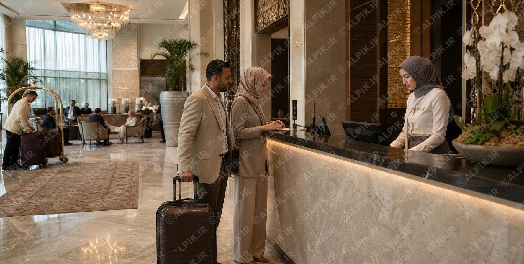 پذیرش مسافران در هتل لوکس آنتالیا