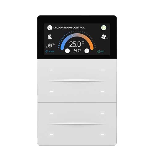 کلید هوشمند iX-M 3'' 8 Button KNX Touch Panel / White