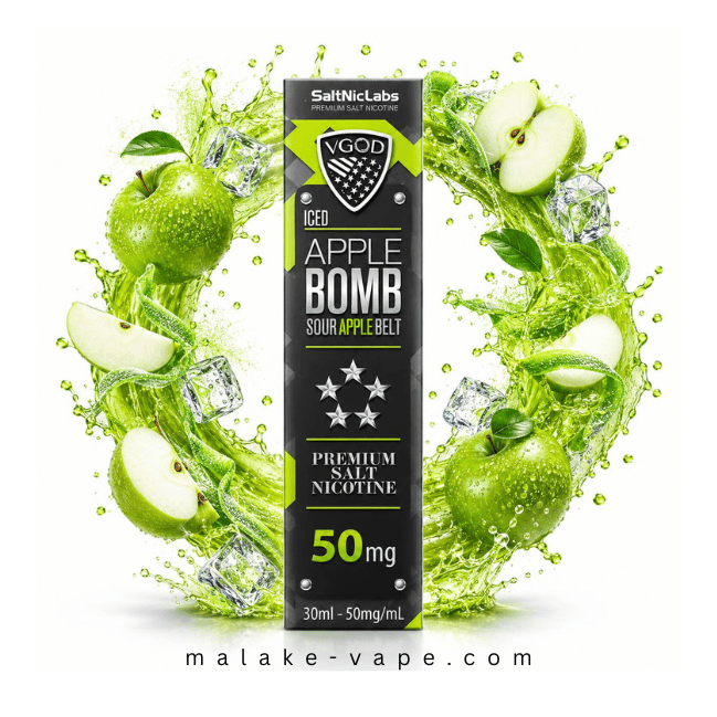 سالت بمب سیب یخ ویگاد (30میل) VGOD APPLE BOMB ICED