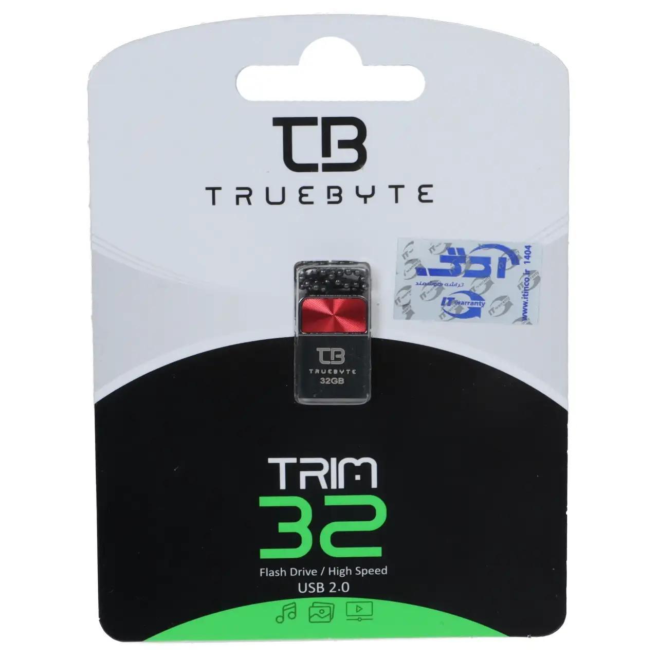 فلش مموری TRUEBYTE USB2.0 مدل TRIM ظرفیت 32GB - قرمز مشکی