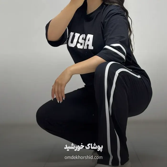 تیشرت شلوار نخ پنبه  USA کد 1