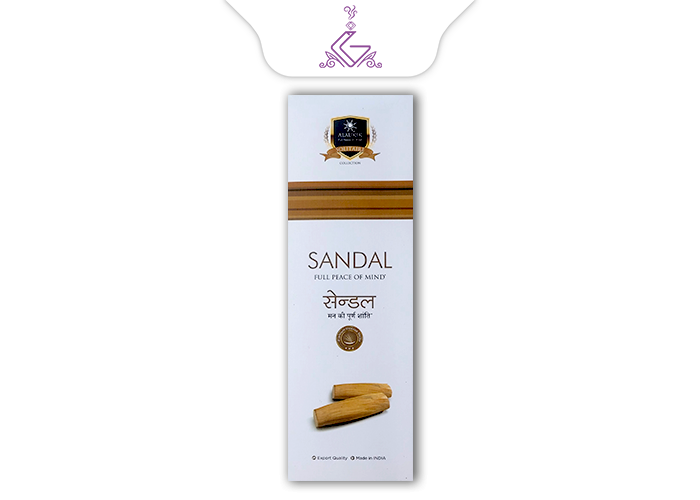 عود شاخه ای دست ساز 90گرمی صندل Sandal برند آلاکیک ALAUKIK