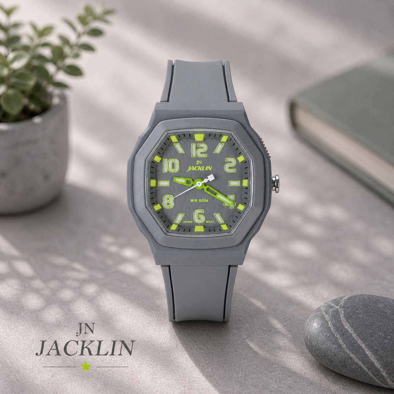 ساعت مچی اسپرت جاکلین طوسی JN-1399513M کد WH377 (nx)