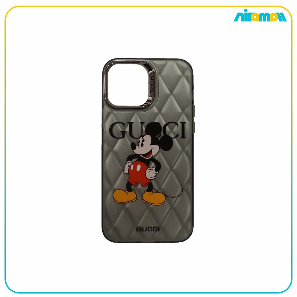 کاور لوگو دار (Gucci micky mouse) مناسب برای گوشی iphone 15 promax