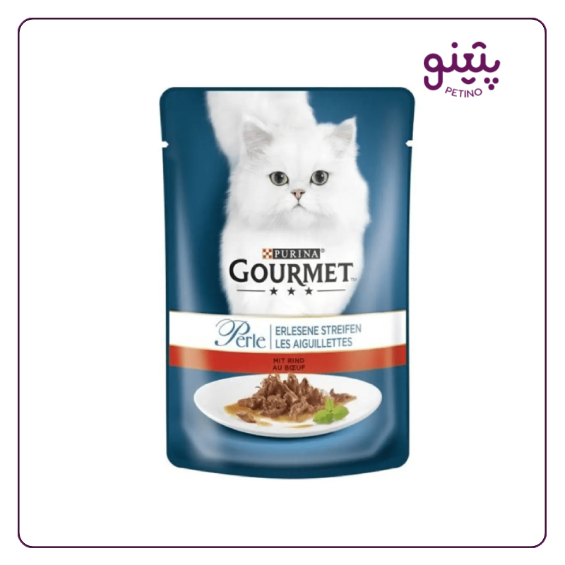 پوچ گربه گورمت با طعم گوشت 85 گرمی
