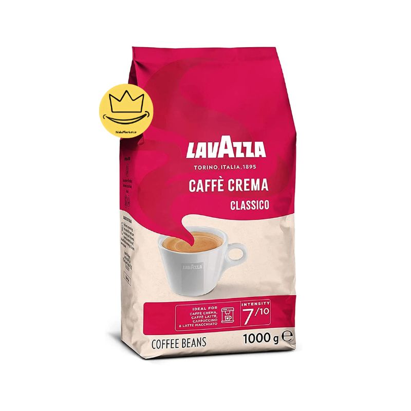 دانه قهوه لاوازا کافه کرما کلاسیکو 1 کیلوگرم Lavazza Caffe Crema