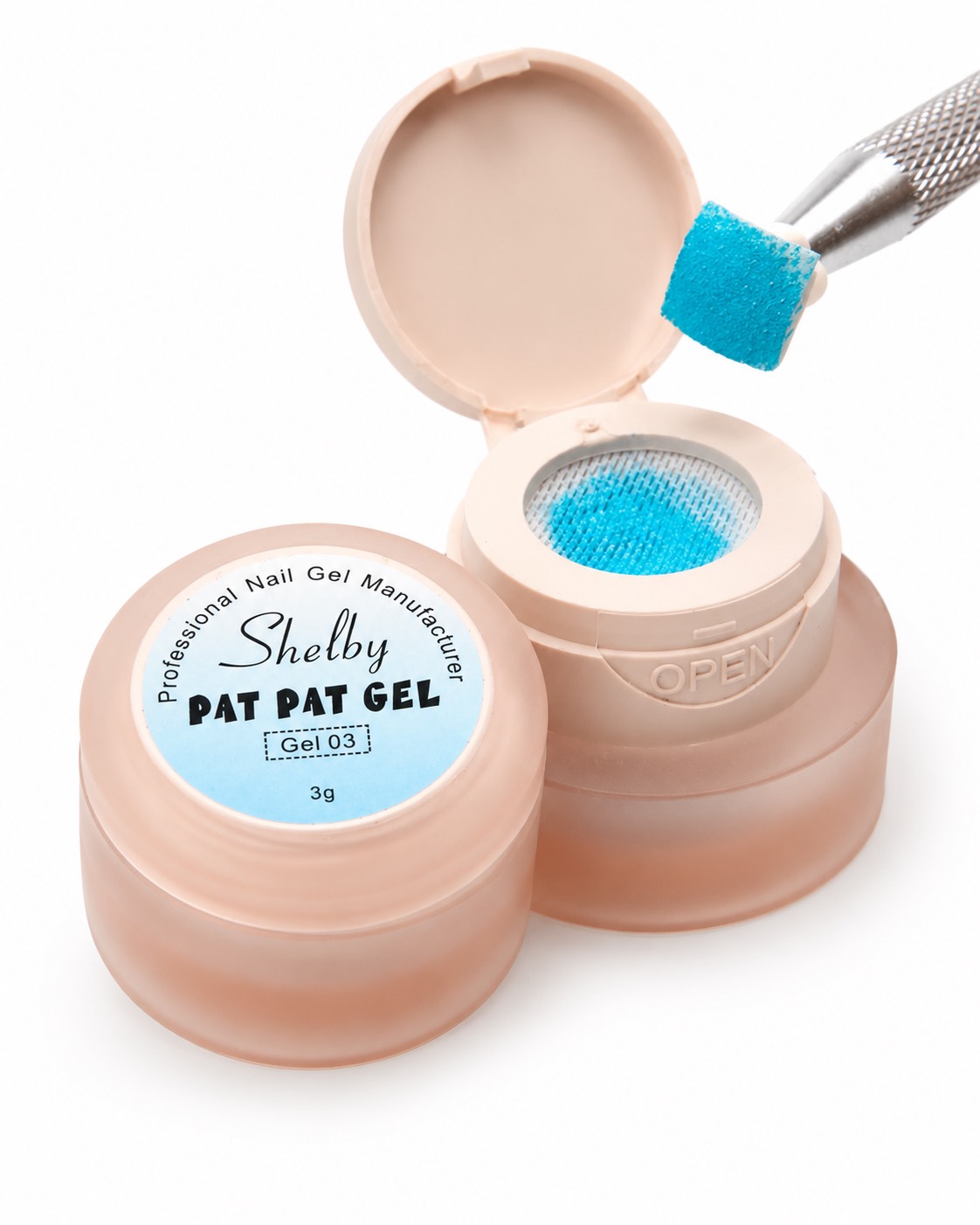 پات ژل طراحی ناخن رنگ آبی - ۳ گرم - شلبی Shelby