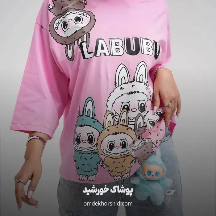 تیشرت لانگ  چاپ  لبوبو