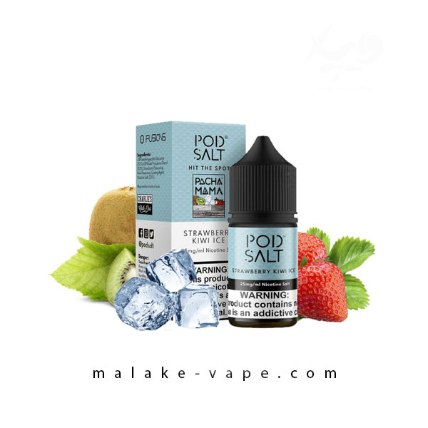 سالت توت‌فرنگی کیوی یخ (30میل) POD SALT FUSION STRAWBERRY KIWI ICE