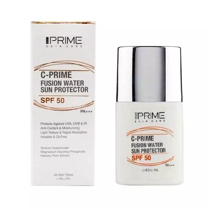 فلوئیدضد آفتاب پرایم SPF50 فیوژن واتر حاوی ویتامین سی  40 میل