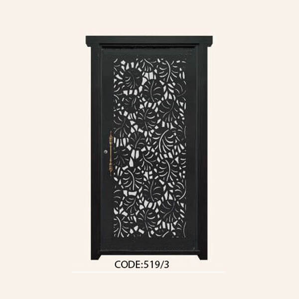 درب یک لنگه فلزی CNC طرح 519