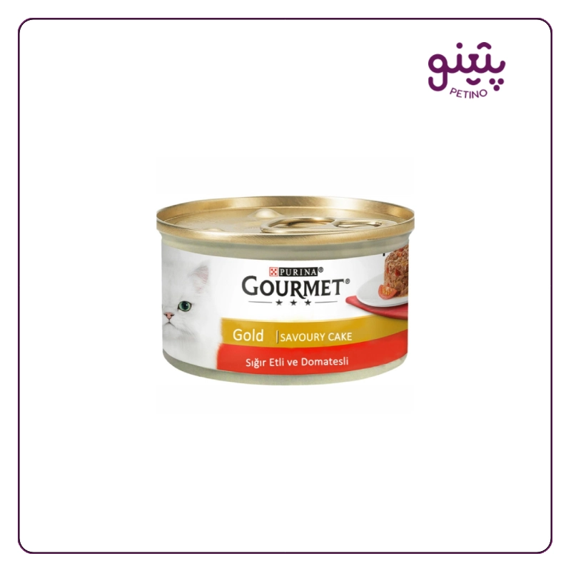کنسرو گربه گورمت آلمانی با طعم گوشت و گوجه