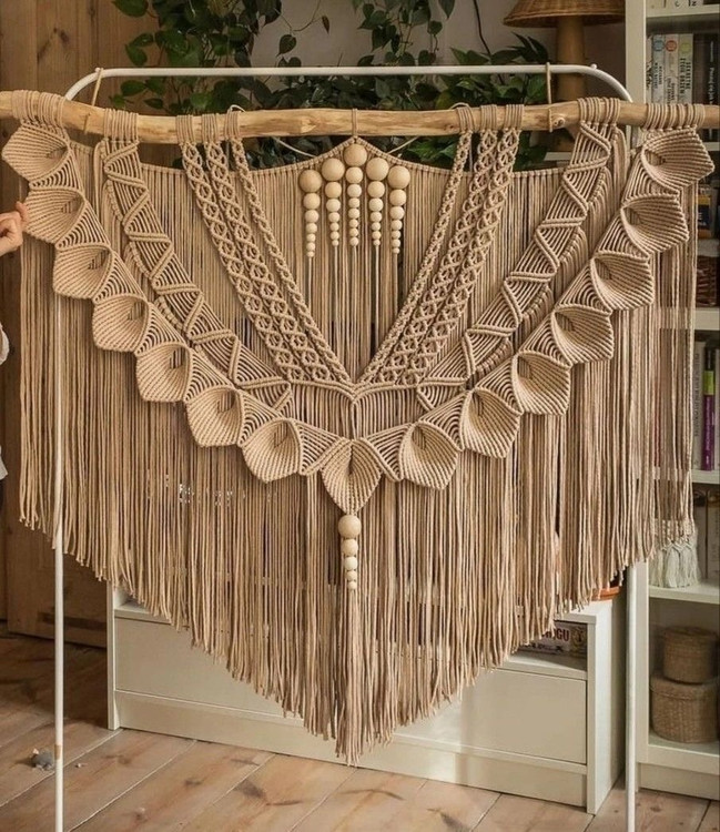 دیوارکوب مکرومه کد 395 برند گره چی و رنگ دلخواه