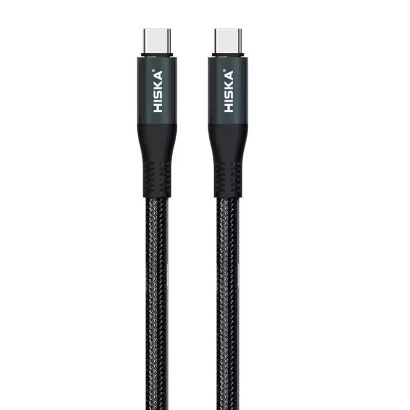 کابل تبدیل USB-C به USB-C هیسکا 65 وات مدل LX-851CC طول 1.2 متر