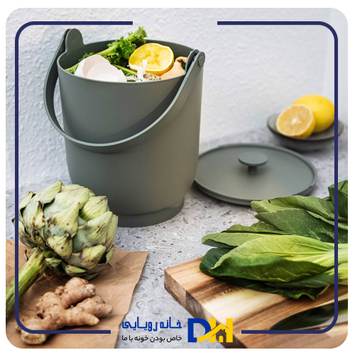 سطل زباله دسته دار سبز ایکیا FARMARKVAST