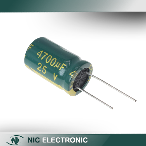 خازن الکترولیتی 4700UF/25V-16X25-105C-GREEN