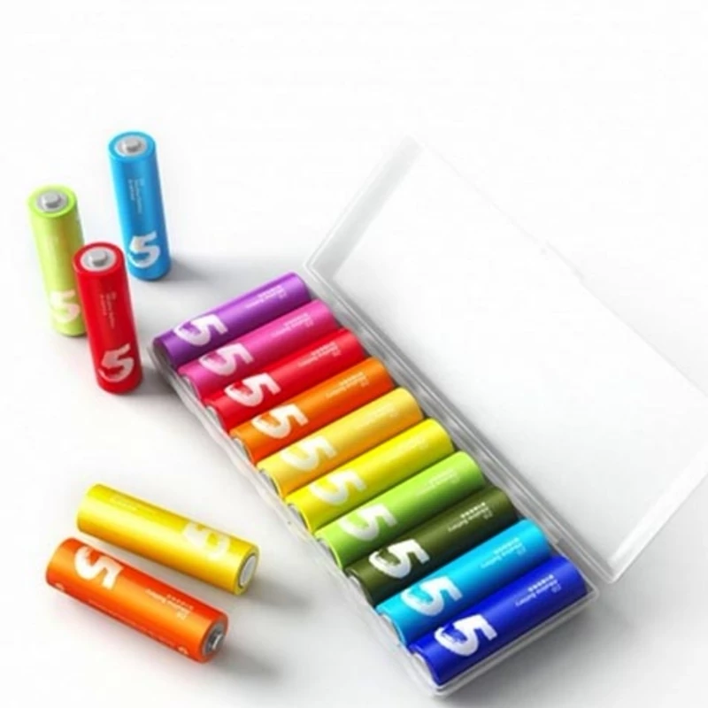 باتری قلمی رنگین کمانی آلکالاین شیائومی مدل Xiaomi ZI5 Alkaline AA