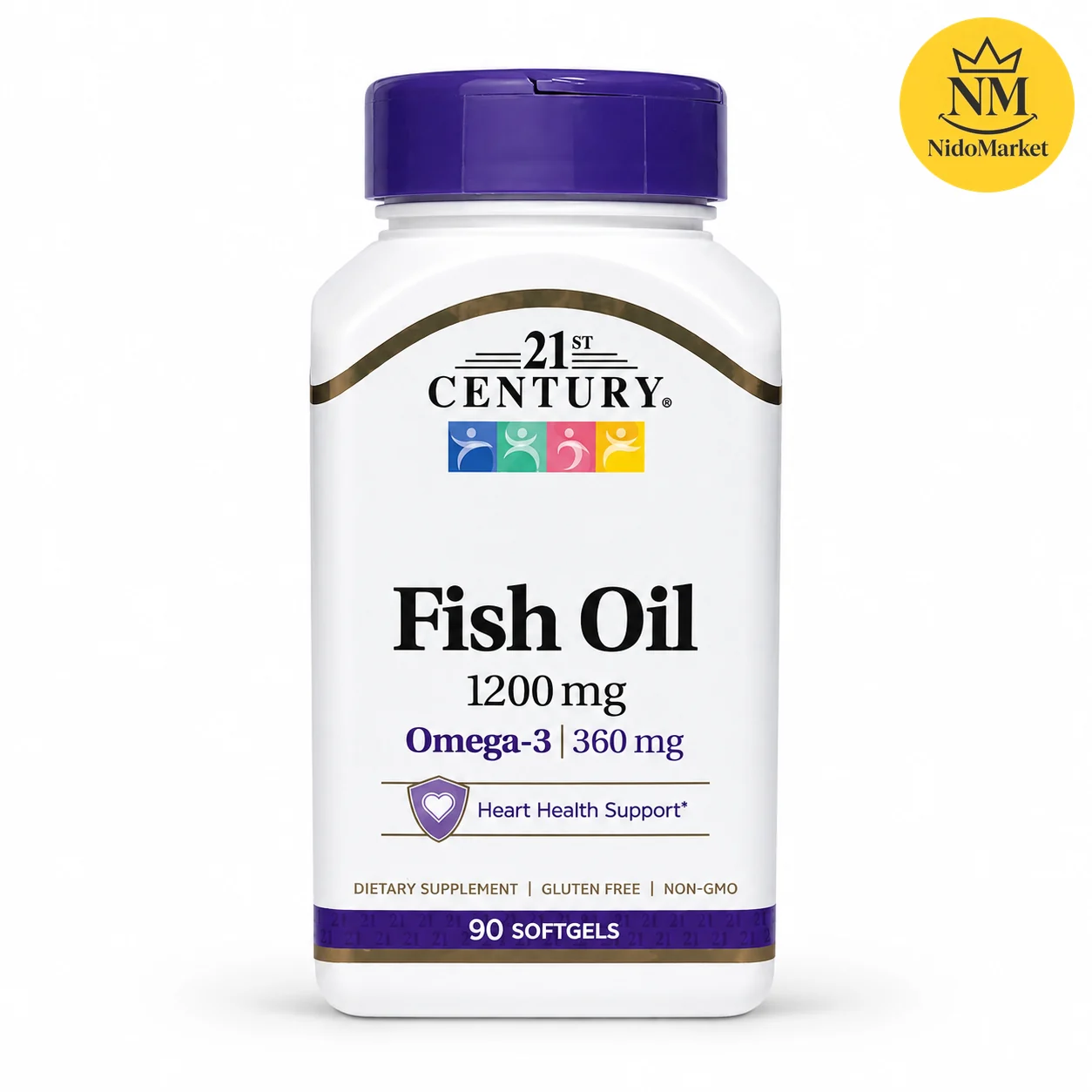 سافت ژل روغن ماهی سنتری 1200 میلی گرم Omega-3 360mg - 90 عدد