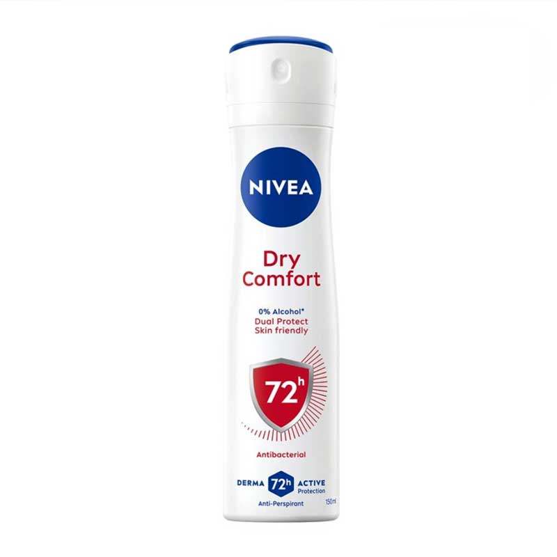 اسپری زنانه ضد تعریق 72 ساعته نیوا Nivea مدل Dry Comfort حجم 200ml