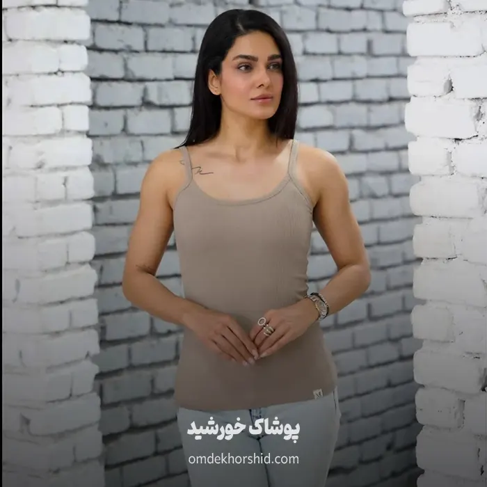 تاپ بندماکارونی یقه v