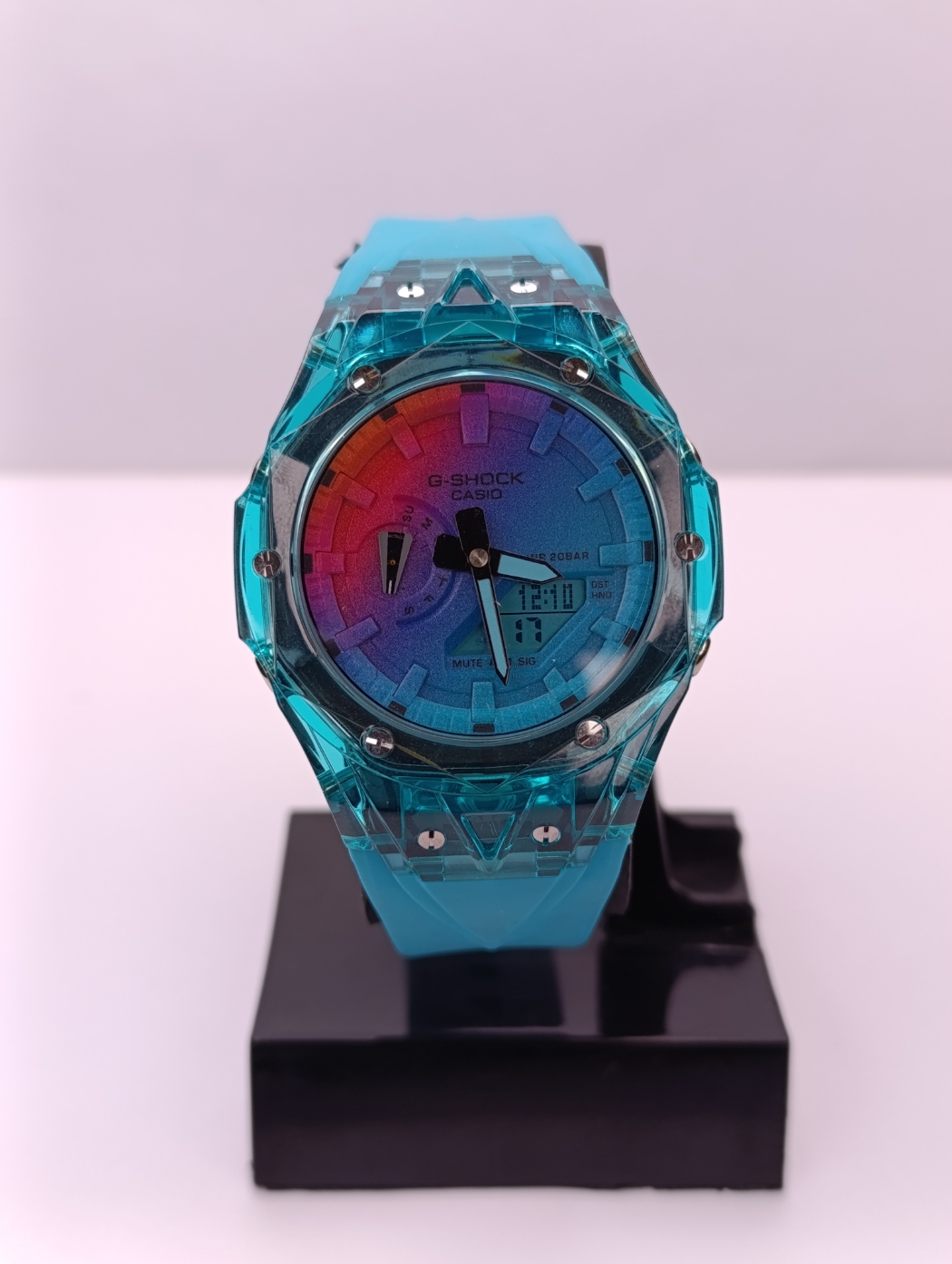 ساعت مچی کاسیو جی شاک فیروزه ای Casio G-Shock GA-2100-B23