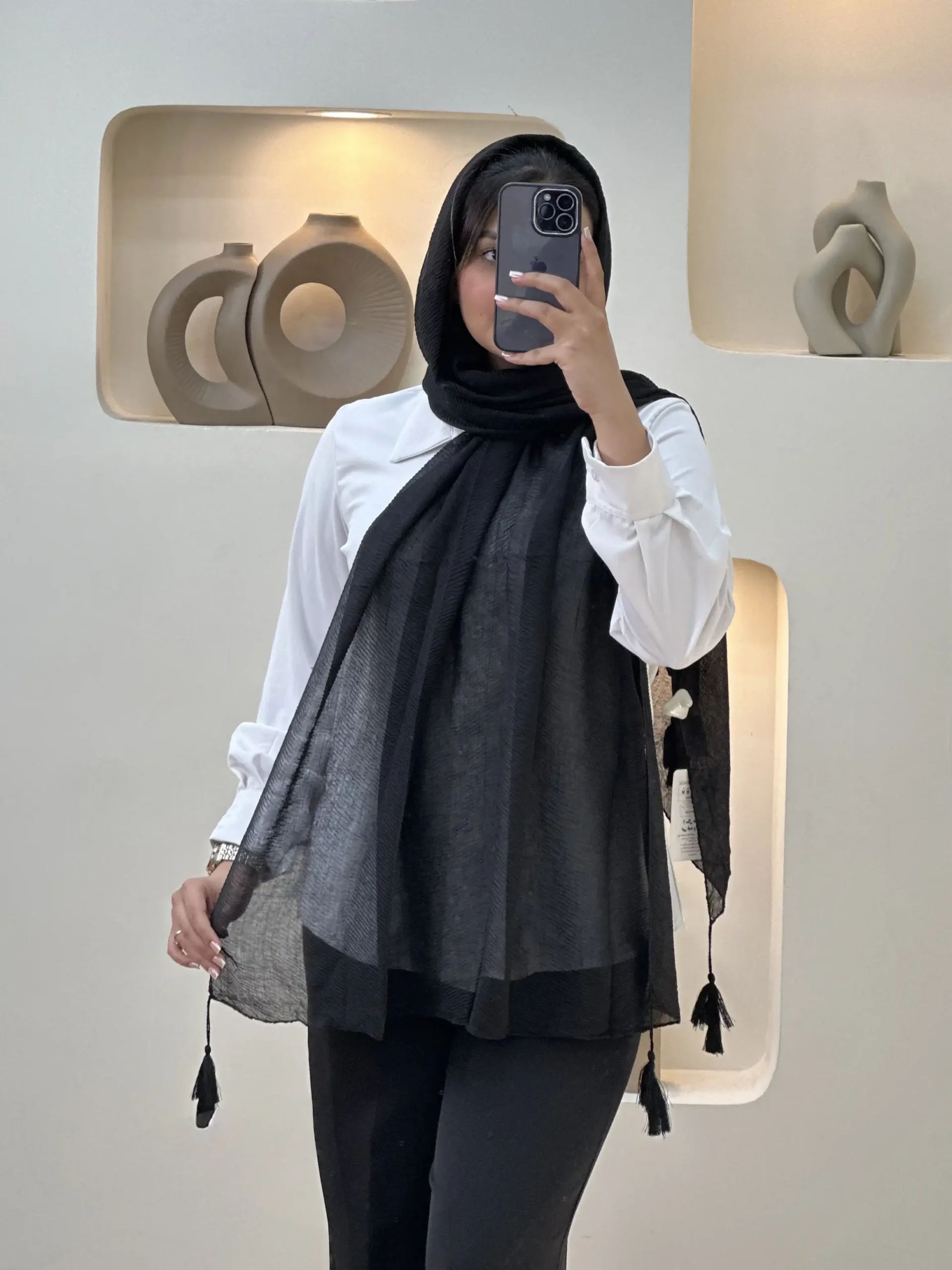 شال زارا-2133 - مشکی