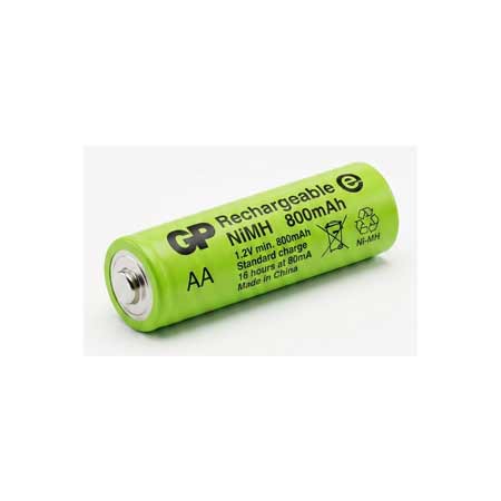 باتری نیم قلمی سرتخت (GP NiMH Battery-80AAAH)