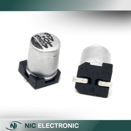 خازن الکترولیت اس ام دی 3.3UF/50V SMD (4X5.4MM)
