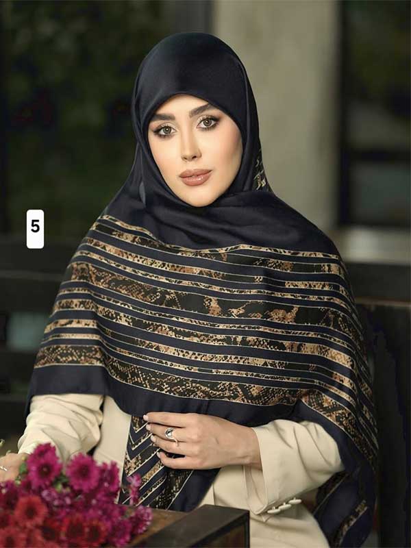 روسری نخ پاییزه کد ۸۵۹ - 5