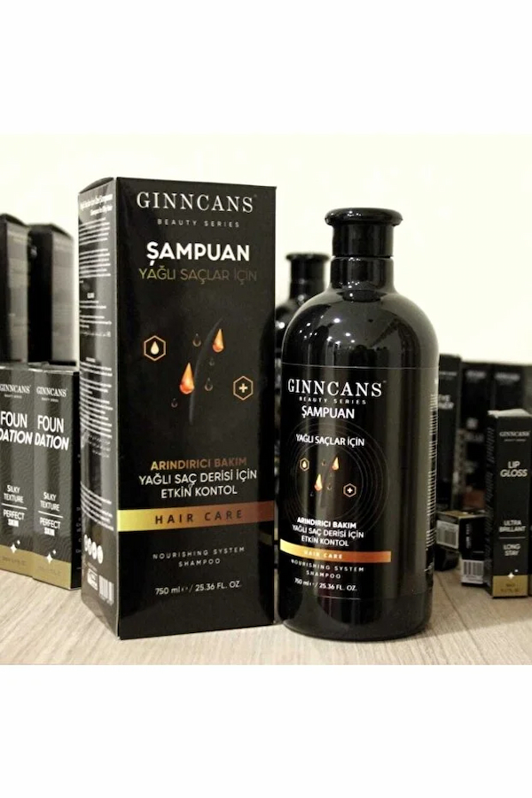 شامپو مخصوص موهای چرب Ginncans بسته 2 عددی