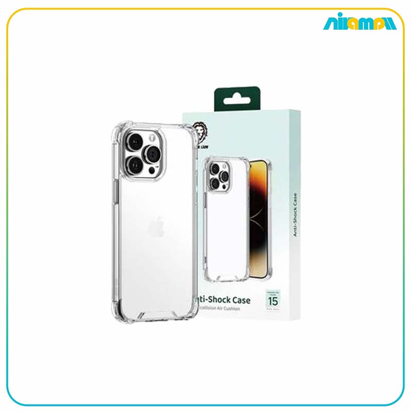 کاور شفاف گرین لاین مدل Anti-Shock مناسب برای گوشی موبایل iPhone 15 Pro