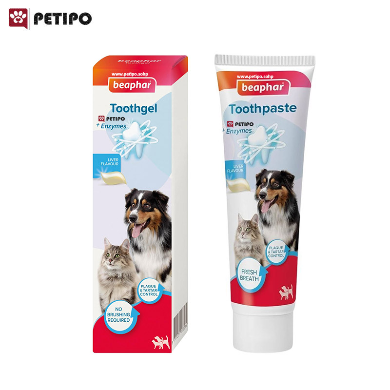 ژل مراقبت دهان و دندان سگ و گربه با طعم جگر بیفار (Beaphar Tooth Gel) 100 میلی لیتر