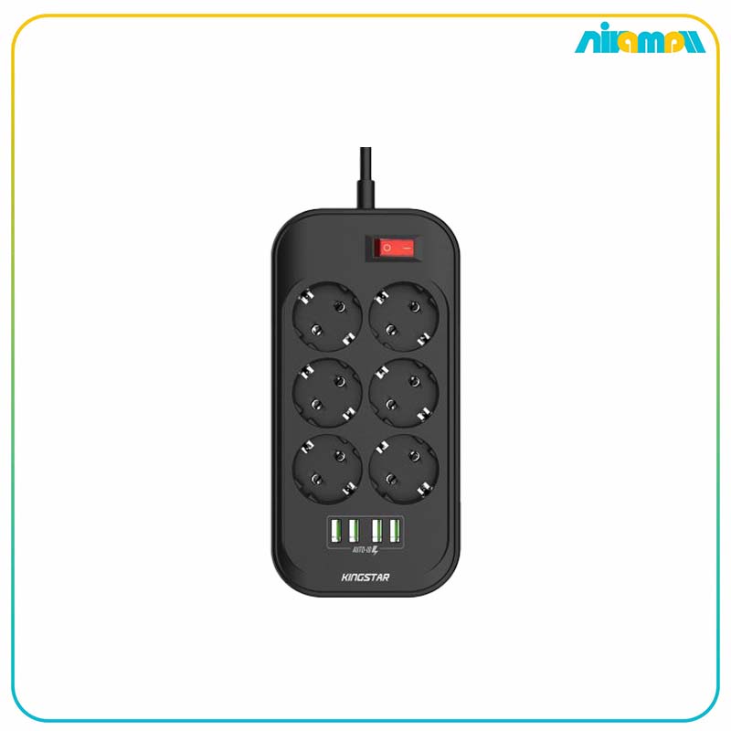 چند راهی برق کینگ استار مدل KPS5105