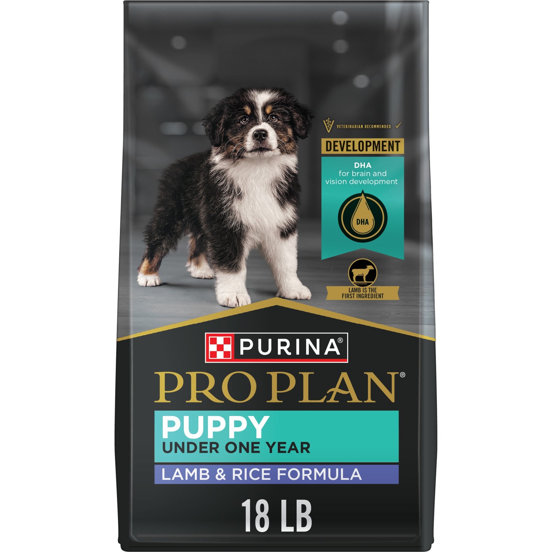 غذای خشک پورینا پرو پلن توله سگ پروتئین بالا DHA گوشت بره و برنج ۸.۱۶ کیلوگرم | Purina Pro Plan Puppy High Protein DHA Lamb & Rice 18lb