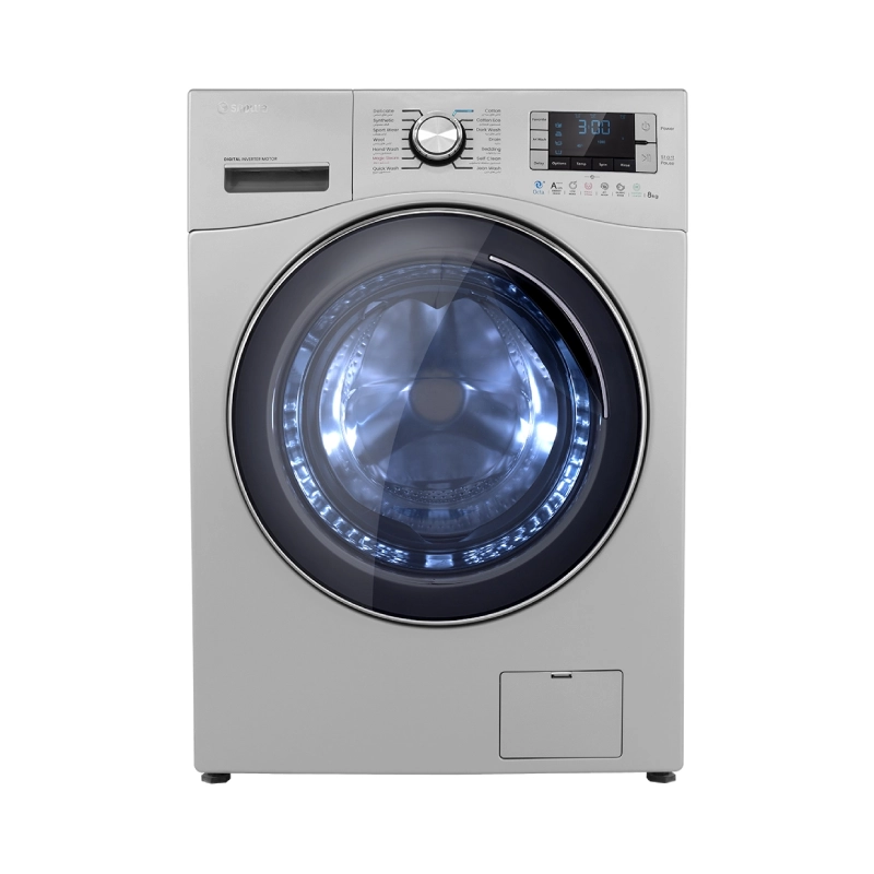 ماشین لباسشویی اسنوا مدل SWM-84s40 ظرفیت 8 کیلوگرم موتور BLDC دارای بخارشو